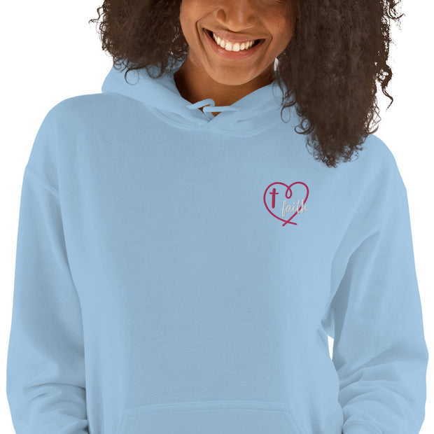 Faith Heart Unisex Christian Hoodie