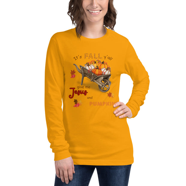 It's Fall Y'all Long Sleeve Christian Tee