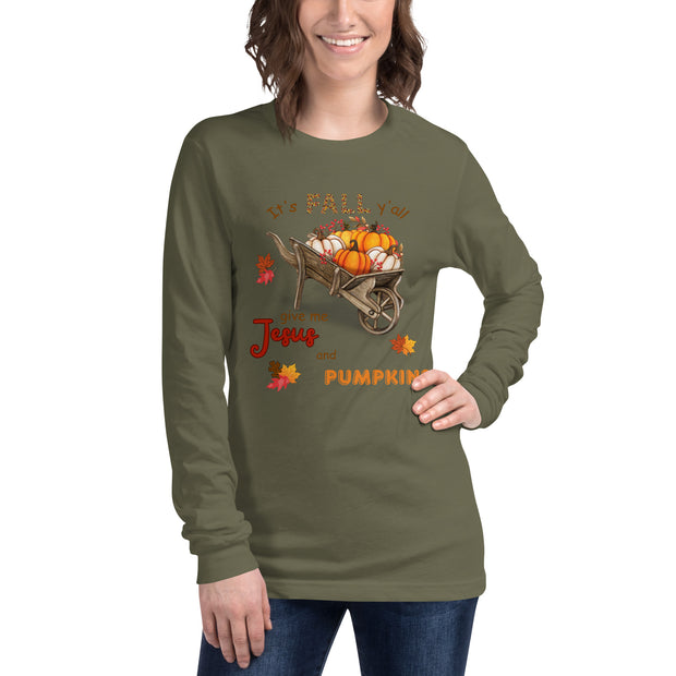 It's Fall Y'all Long Sleeve Christian Tee