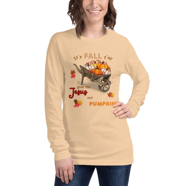 It's Fall Y'all Long Sleeve Christian Tee