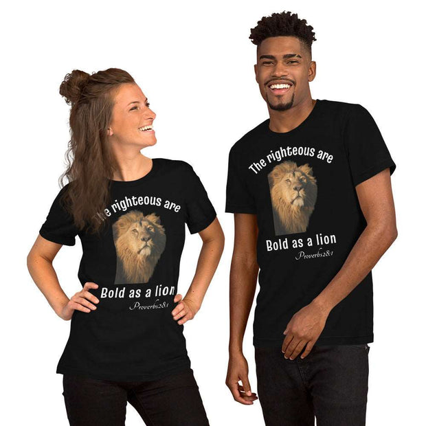 Bold as Lion Unisex Christian t-shirt