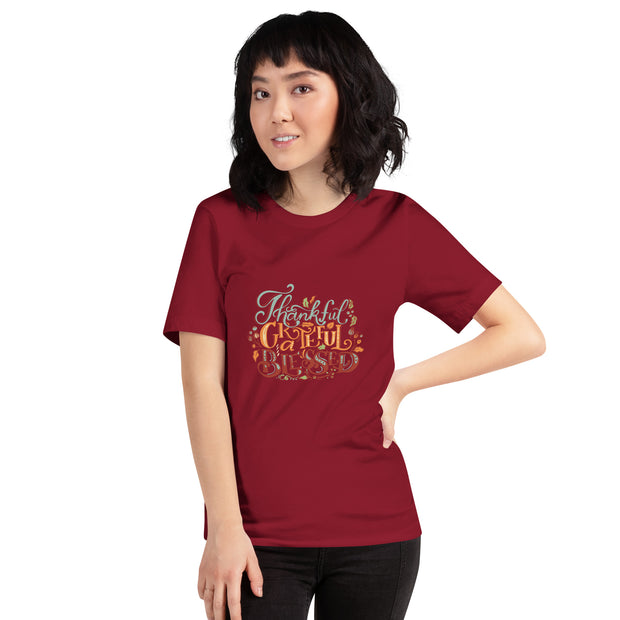 Thankful Grateful Blessed Christian T-shirt