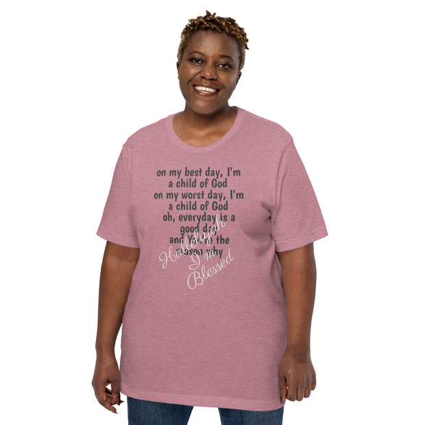 Hallelujah I’m Blessed Unisex Christian T-shirt