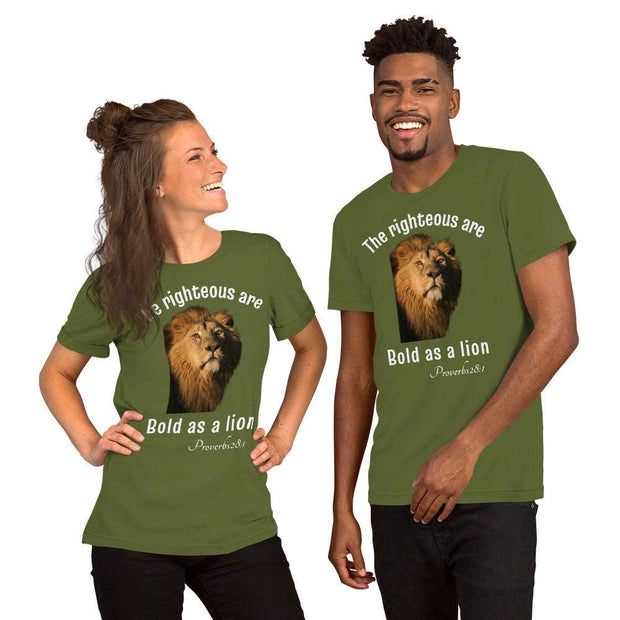 Bold as Lion Unisex Christian t-shirt