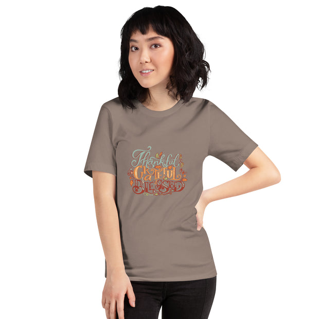 Thankful Grateful Blessed Christian T-shirt
