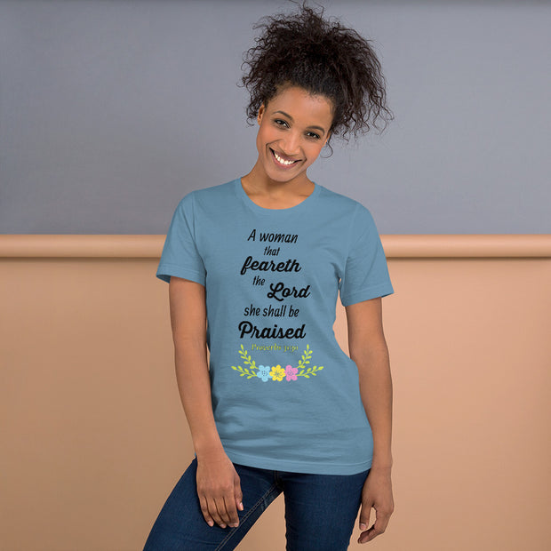 Woman That Feareth Unisex Christian T-shirt