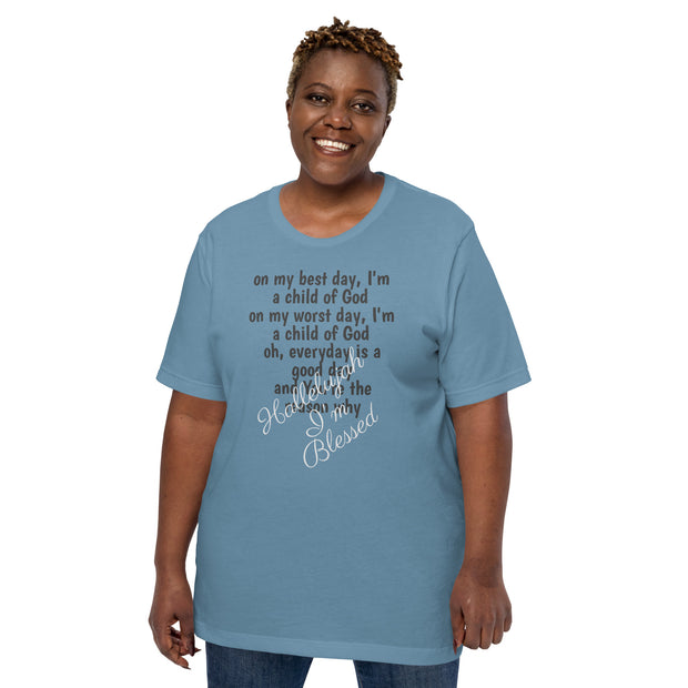 Hallelujah I’m Blessed Unisex Christian T-shirt