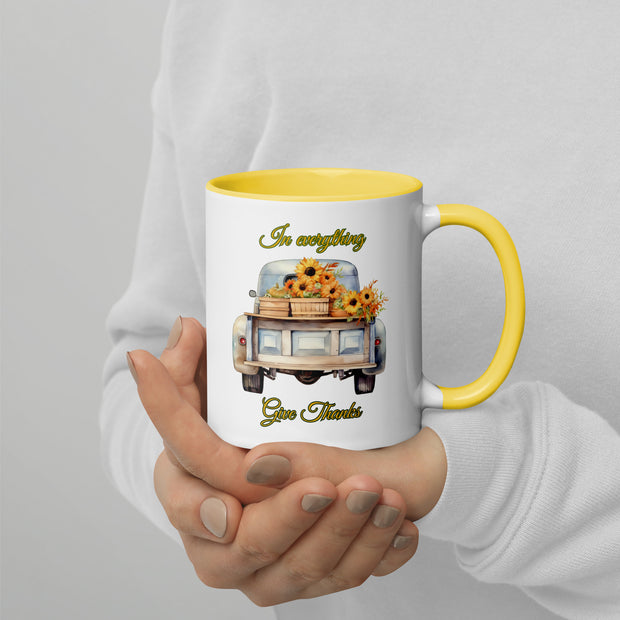 Give Thanks Christian Mug