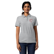 Faith Heart Women’s Pique Christian Polo Shirt