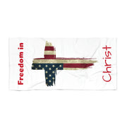 Freedom in Christ Christian Beach Towel