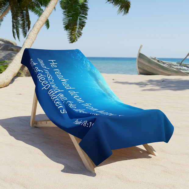 Psalm 18 Beach Towel