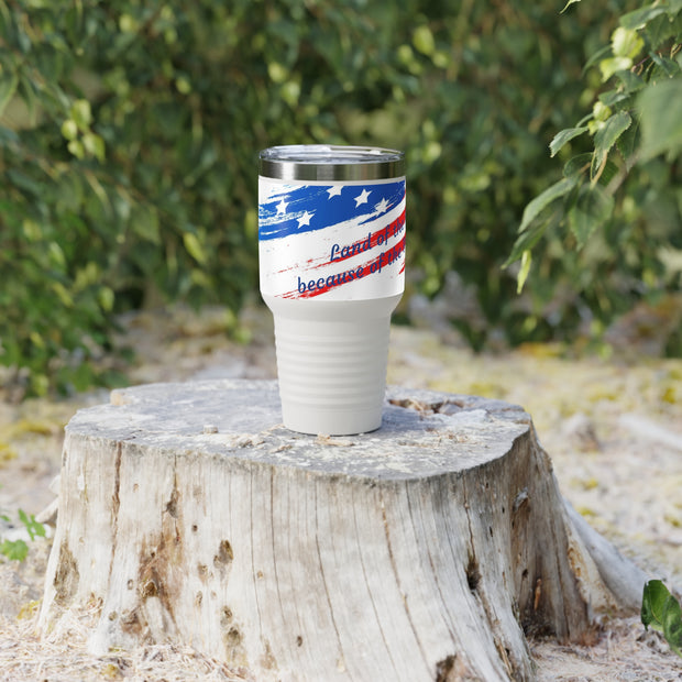 Land of the Free Christian Tumbler, 30oz