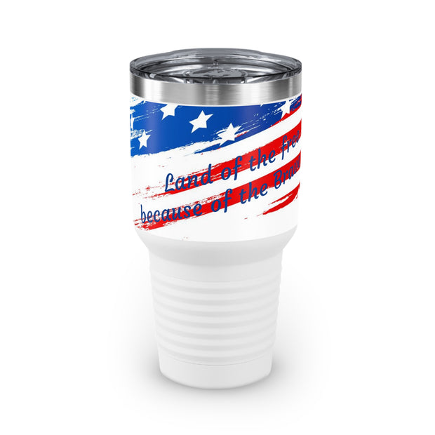 Land of the Free Christian Tumbler, 30oz