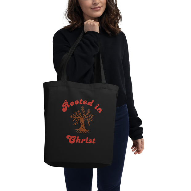 Rooted in Christ Small Christian Tote 