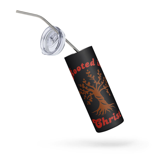 Rooted in Christ Christian Stainless Steel Tumbler