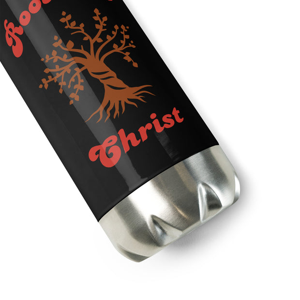 Rooted in Christ Christian Stainless Steel Water Bottle