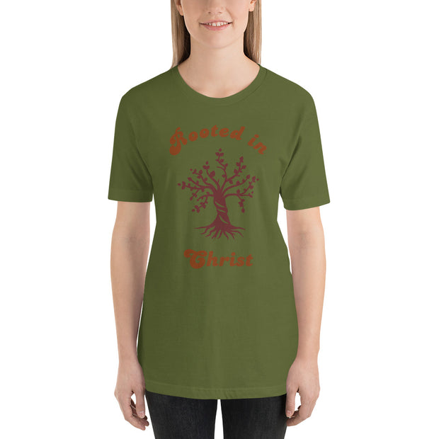 Rooted in Christ Unisex Christian T-shirt