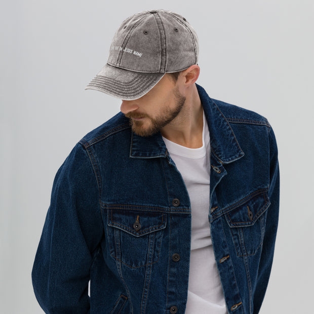 Come Out in Jesus Name Vintage Christian Cotton Twill Cap